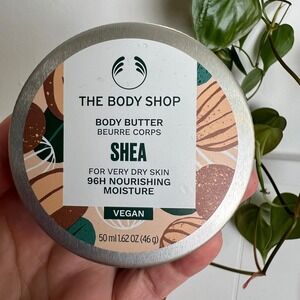 The Body Shop Shea Body Butter 1.62 oz Very Dry Skin Nourishing Moisture Vegan